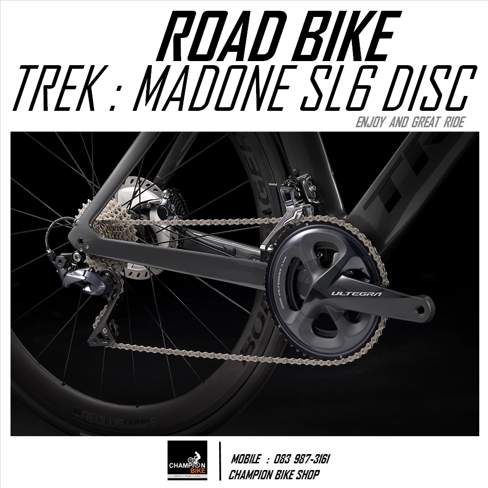 จักรยานเสือหมอบ TREK MADONE SL 6 DISC AERO ROAD BIKE - 2021 สีเทา-ดำ