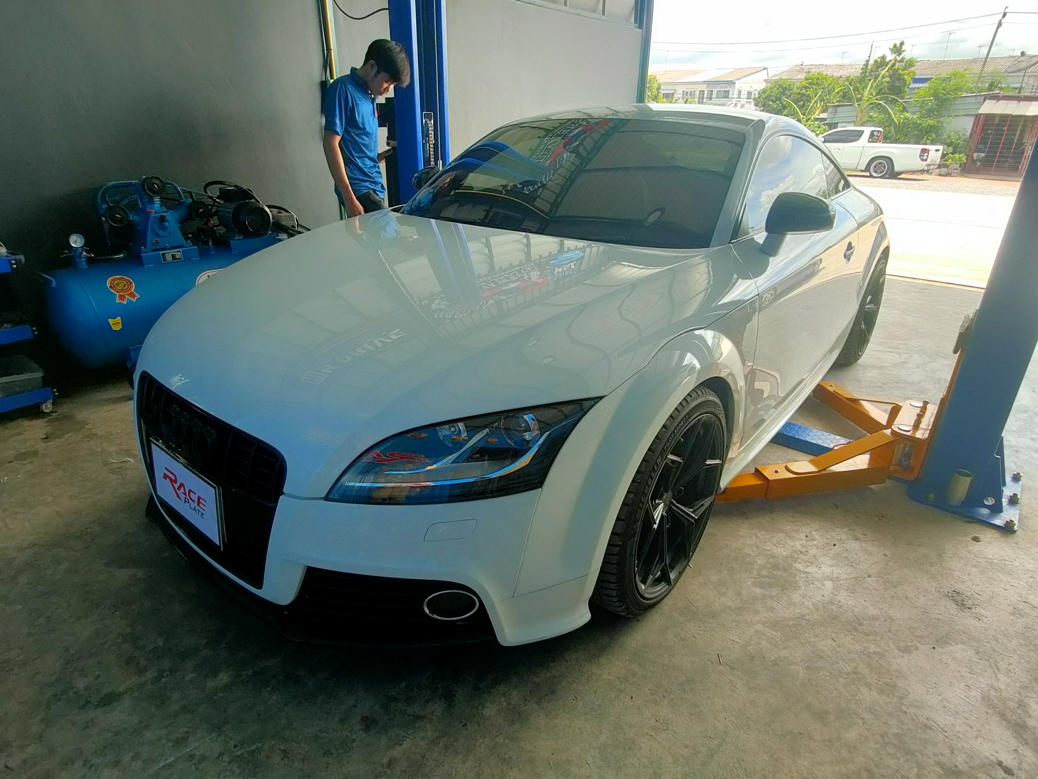 แผ่นปิดใต้ห้องเครื่องอลูมิเนียม Audi TT MK2 2006-14 Raceplate_Undertray