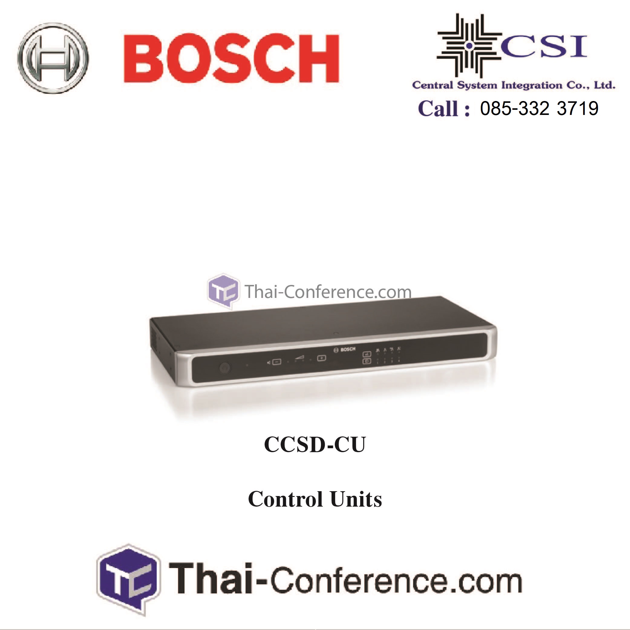 BOSCH CCSD-CU CCS 1000D Control Unit ไมค์ประชุม ชุดประชุม ไมค์ห้องประชุม ไมค์ conference