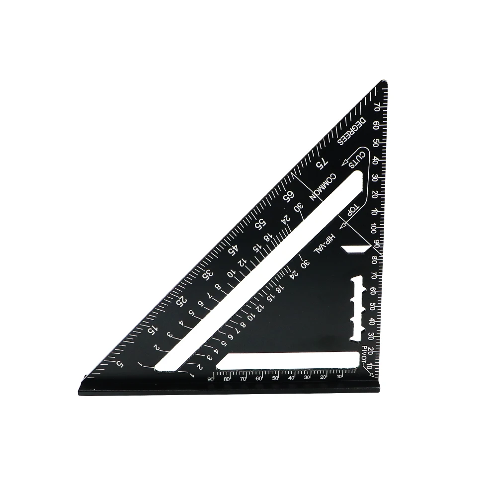 ฉากมาตราฐาน, Triangle Ruler 7inch 90 Degree Aluminum Alloy Angle Protractor Metric Square For Building Framing Tools Gauges,