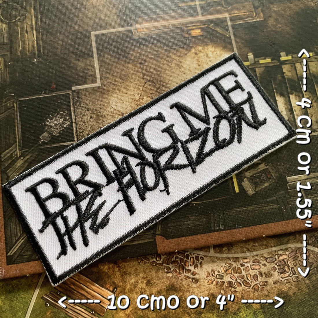 Bring Me the Horizon วงดนตรี ร็อค เฮฟวี่เมทัล พังค์ ตัวรีดแบบปัก อาร์มปัก ตัวรีดติดเสื้อ ตัวรีด ติดกระเป๋า ติดหมวก ติดแจ๊คเก็ต Rock Iron on Embroidered Patch