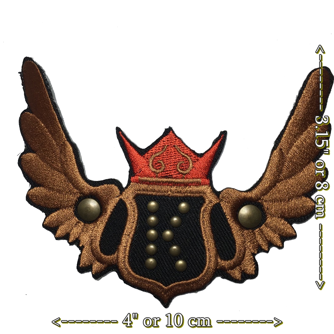 ปีกบิน นักแข่ง มอเตอร์ไซด์ นักซิ่ง ตัวรีดติดเสื้อ อาร์มรีด อาร์มปัก ตกแต่งเสื้อผ้า หมวก กระเป๋า แจ๊คเก็ตยีนส์ Racing Embroidered Iron on Patch