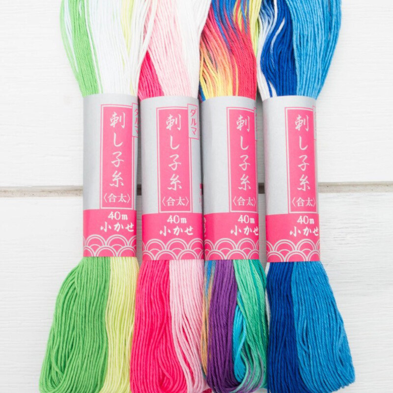 Daruma sashiko thread ไหมซาชิโกะ by yokota made in japan 🇯🇵
