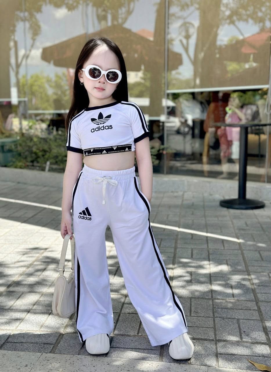 🔥พร้อมส่ง C7.138 Set ครอป sport adi --d .as แม่_ลูก