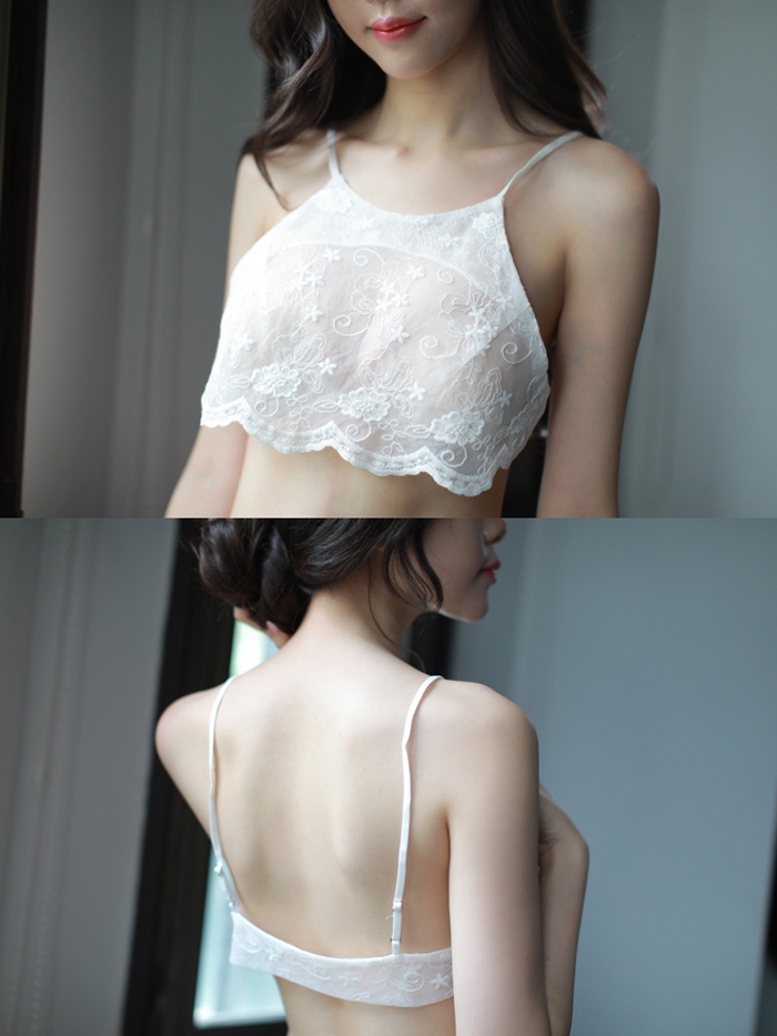 N517 ชุดนอนเซ็กซี่ ชุดนอนผ้าลูกไม้มาในแบบ 2 ชิ้นแยกเป็นตัวเสื้อลูกไม้เอวลอยสวมใส่แบบคล้องไหล่ และกางเกงในลูกไม้สวยๆตามรูปถ่ายสินค้าจริงเลยค่ะ ***ในหุ่นใส่สบายๆยังขยายได้อีกพอสมควร