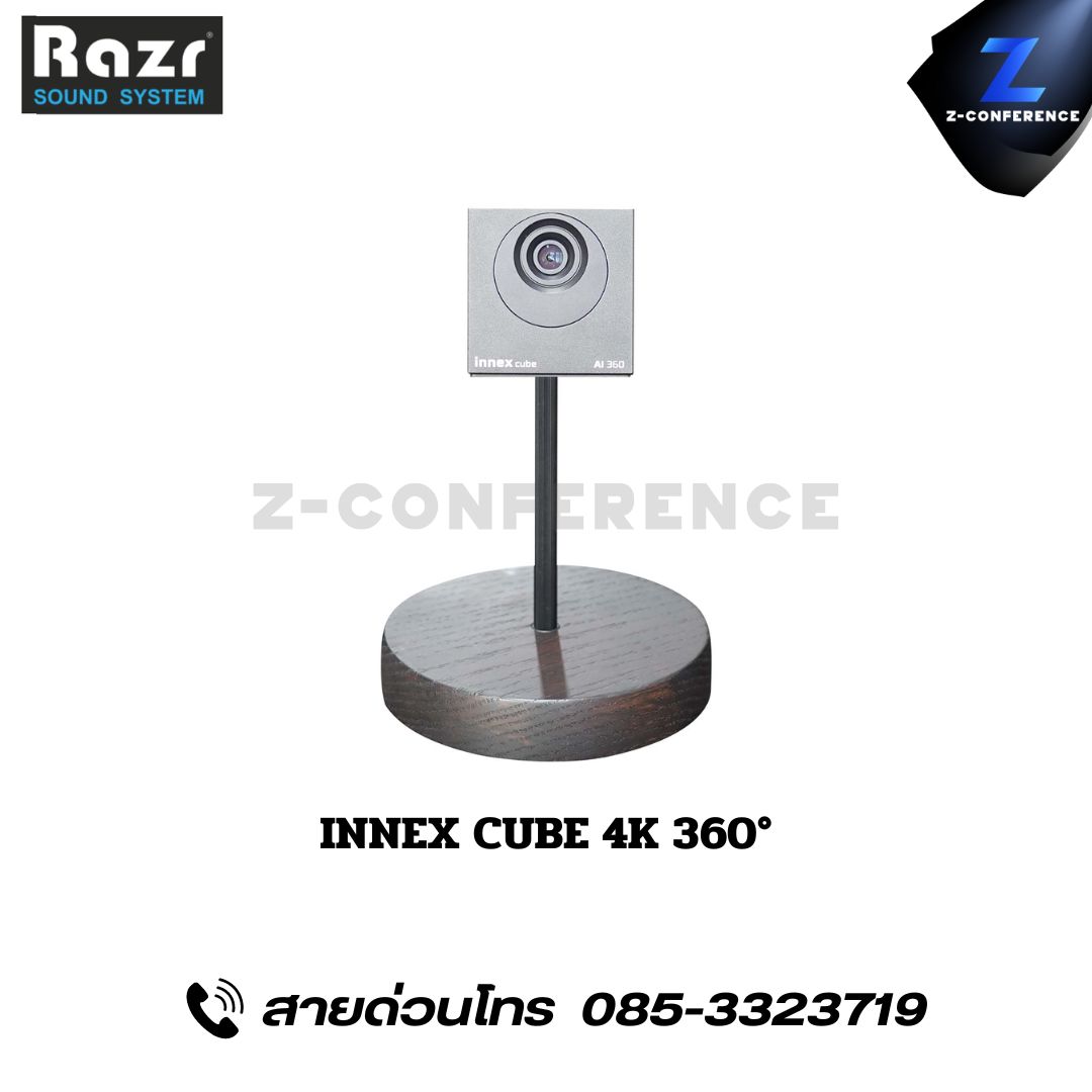 RAZR CC-500-4K กล้องวีดีโอ พร้อมไมโครโฟนไร้สาย 3 ชุด Video Conference , Conference Camera , PTZ Camera , กล้องประชุม , กล้องห้องประชุม , การประชุมทางไกล