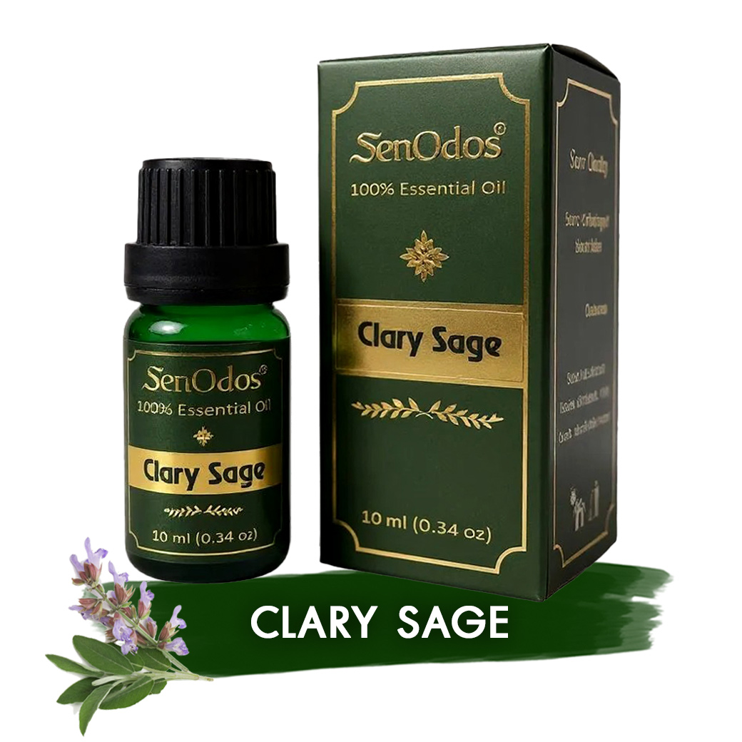 SenOdos Clary Sage Pure Essential Oils น้ำมันหอมระเหยแท้ กลิ่นแครี่เสจ 10 ml.