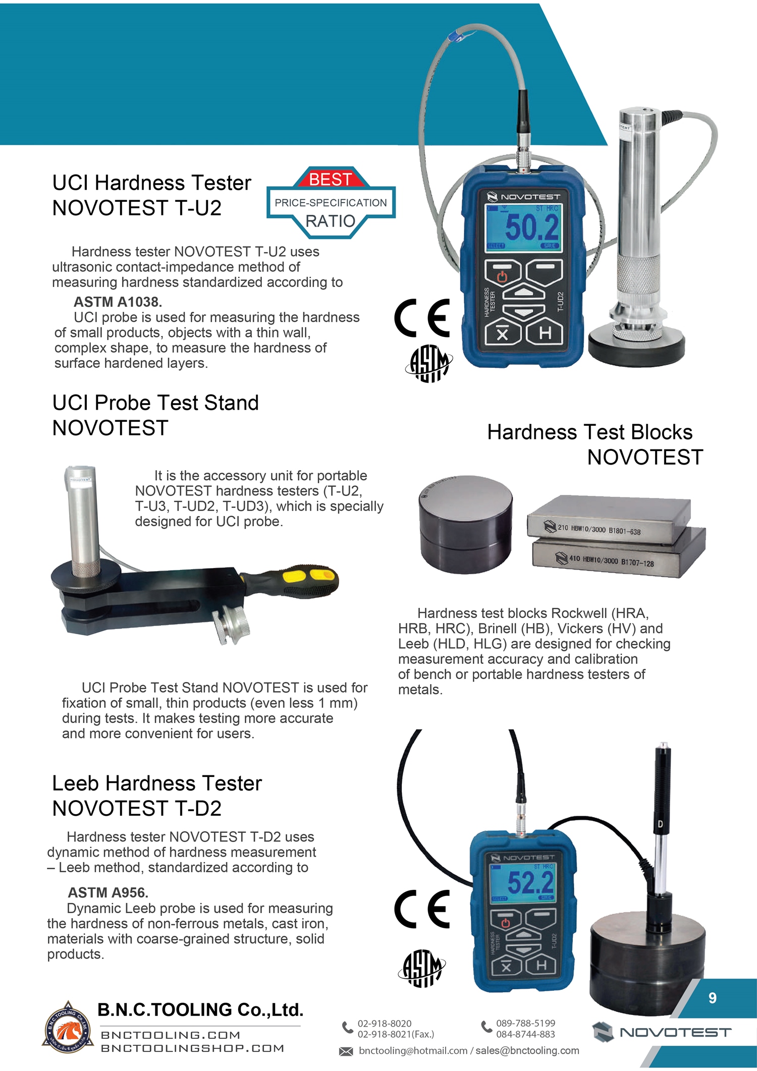 NOVOTEST,UCI Hardness Tester NOVOTEST, T-U2