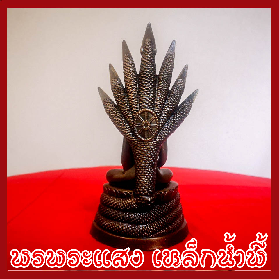 พระประจำวันเสาร์ ปางนาคปรก วัตถุมงคล เนื้อมวลสารแร่เหล็กน้ำพี้