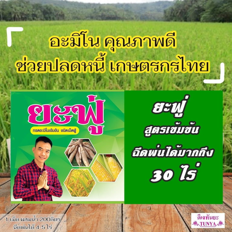 ยะฟู่ กรดอะมิโนจำเป็น สูตรเข้มข้น ชนิดเม็ดฟู่