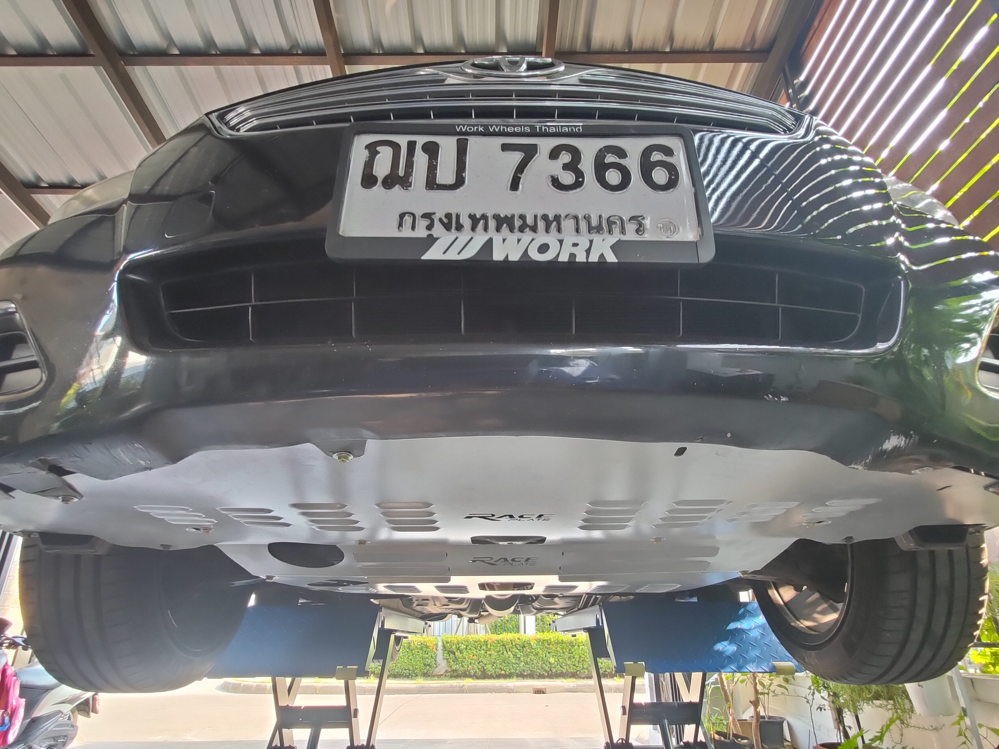 แผ่นปิดใต้ห้องเครื่องอลูมิเนียม Toyota Camry Acv40 2006-12 Raceplate_Undertray สำเนา