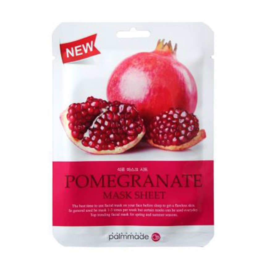 ปาล์มเมด พอมแกรนนิท มาส์ก ชีท (12 ชิ้น) PALMMADE POMEGRANATE MASK SHEET (12 pcs)
