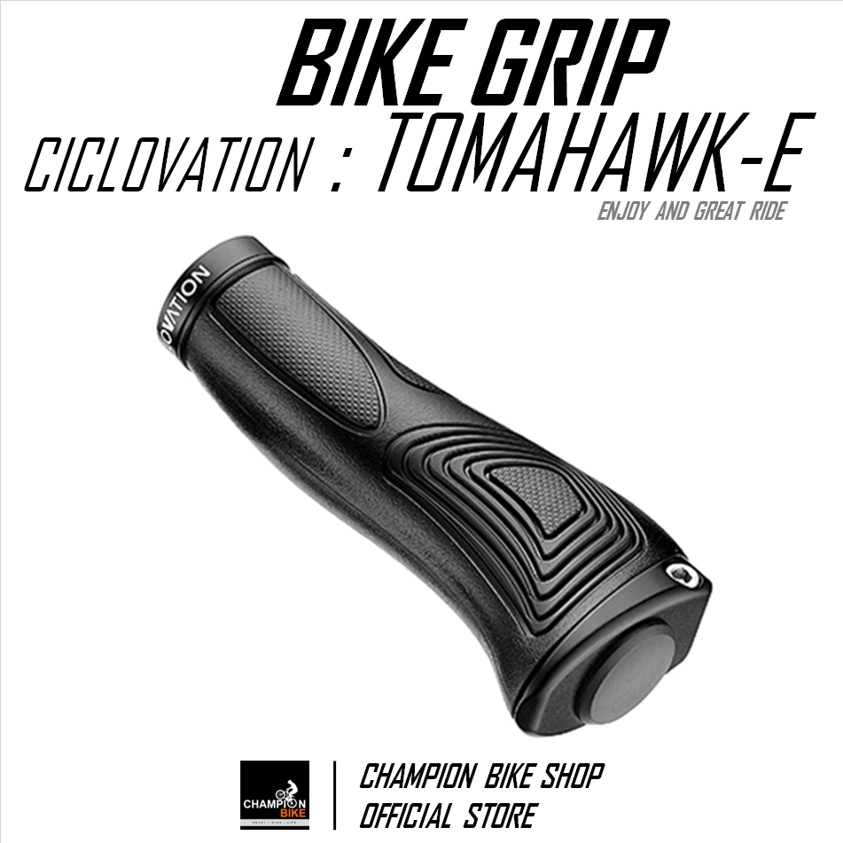 ปลอกแฮนด์จักรยาน CICLOVATION : TOMAHAWK ENDURO PERFORMANCE BIKE GRIP สีดำ