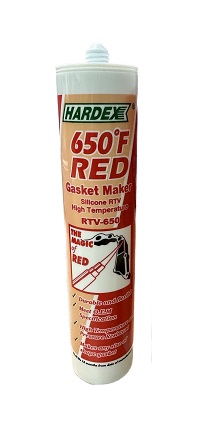 Hardex Hi Temp Red Silicone Gasket กาวแดงทนความร้อนสูง 343 องศาเซลเซียส