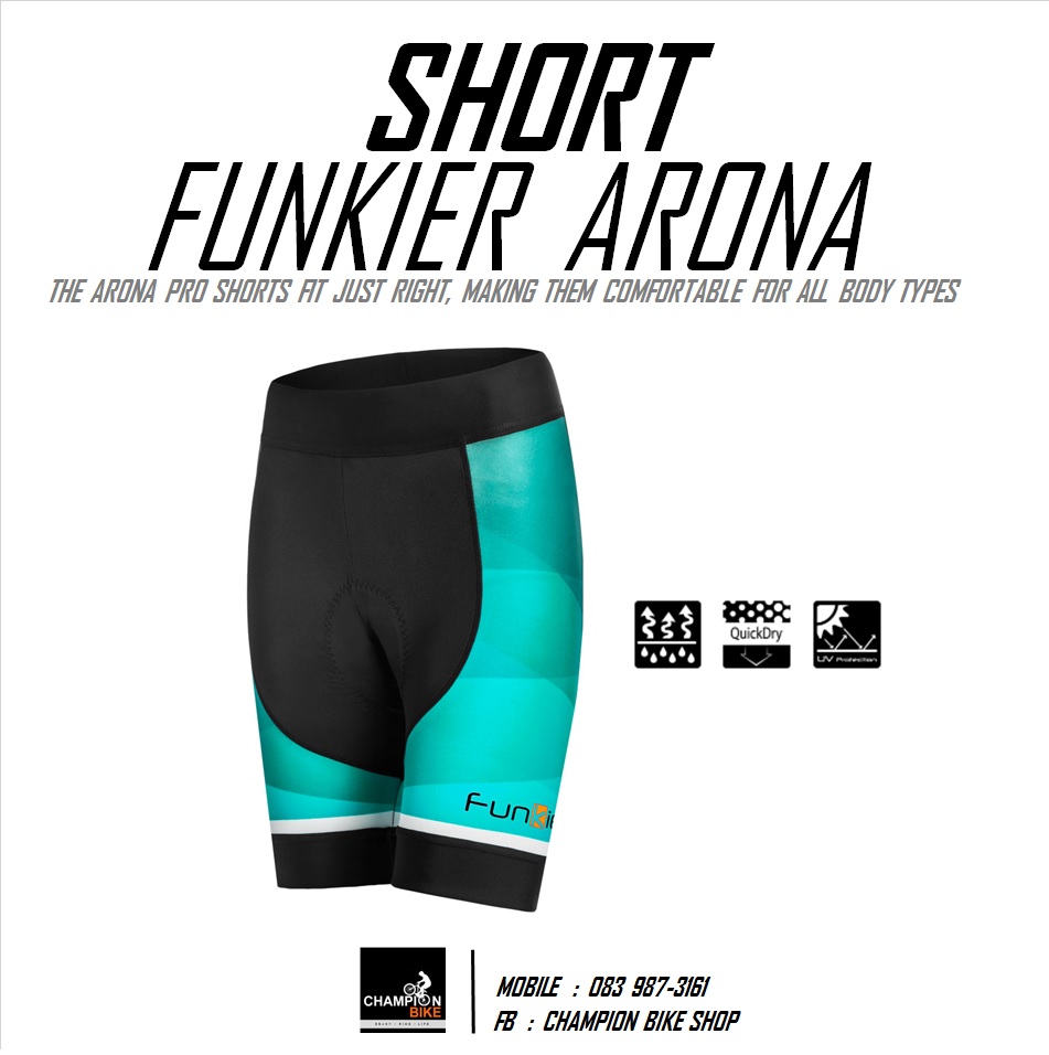 กางเกงปั่นจักรยานผู้หญิง FUNKIER : S2799-B13 ARONA WOMEN CYCLING SHORT