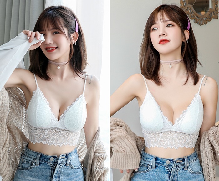 NA216 เสื้อบราสายเดี่ยวเซ็กซี่ บราลูกไม้สายเดี่ยวเว้าหน้าอกกว้างลึกด้านในเป็นฟองน้ำมีช่องสำหรับถอดใส่ได้ ผ้าลูกไม้สวยๆตามรูปถ่ายสินค้าจริงเลยค่ะ