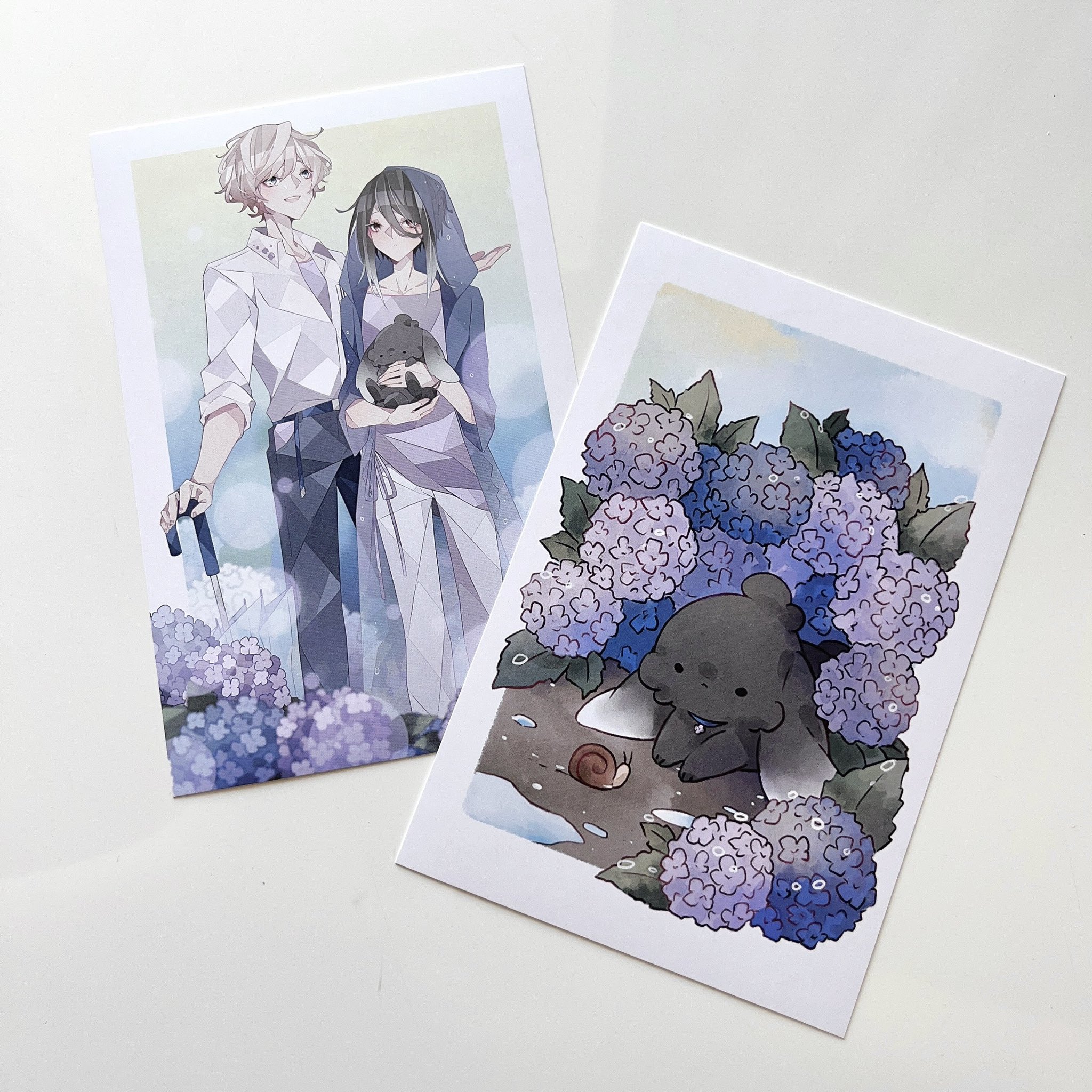 Hana Project : โปสการ์ด ลายทัมโปโปะ ไฮเดรนเยีย