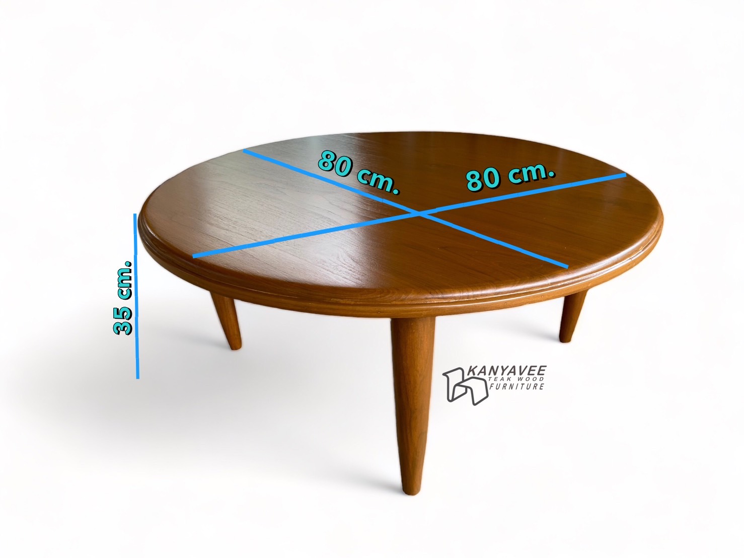 โต๊ะกลมญี่ปุ่นมินิมอล