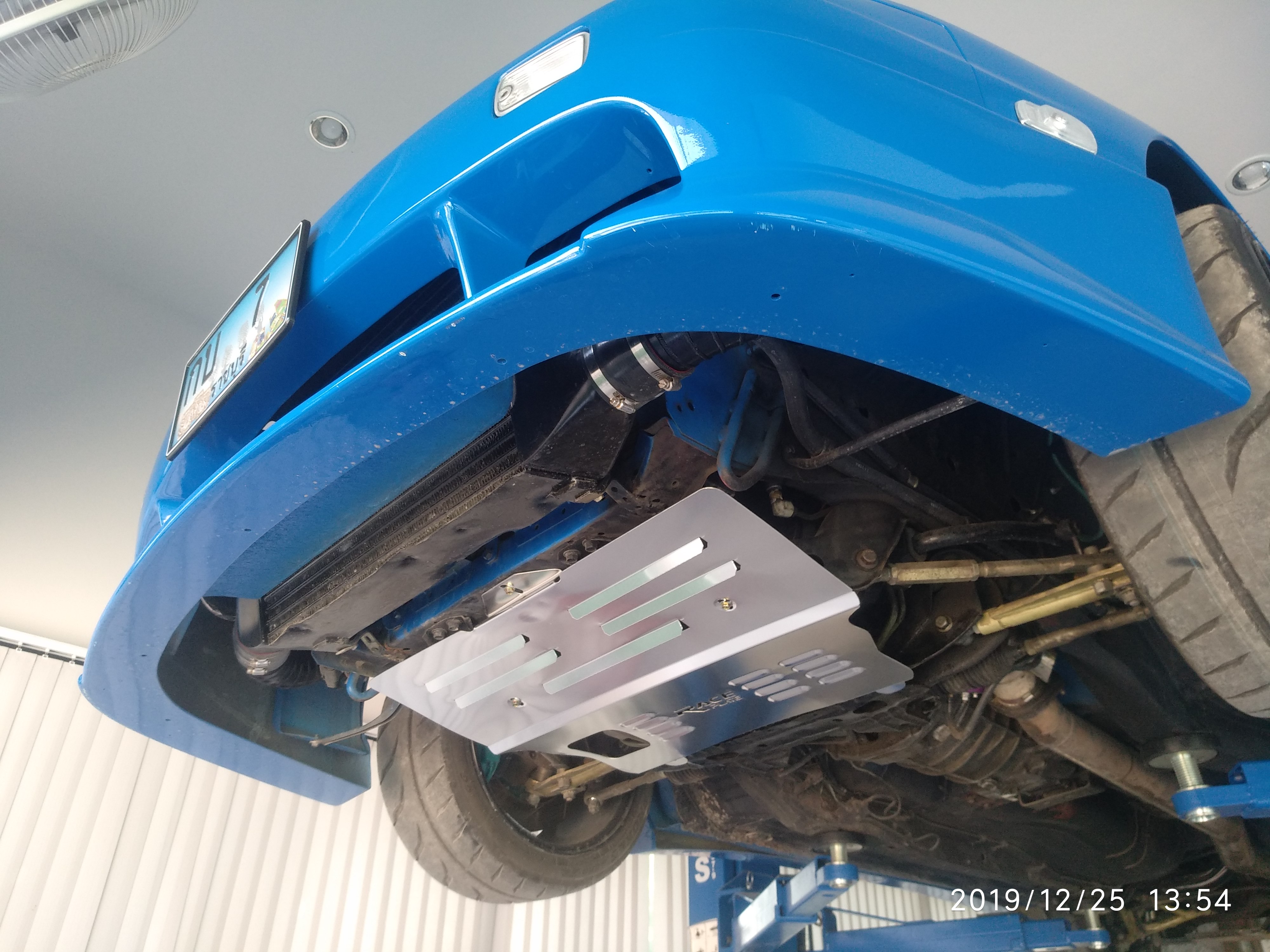 แผ่นปิดใต้ห้องเครื่องอลูมิเนียม Nissan 200sx,Silvia S13 Raceplate_Undertray