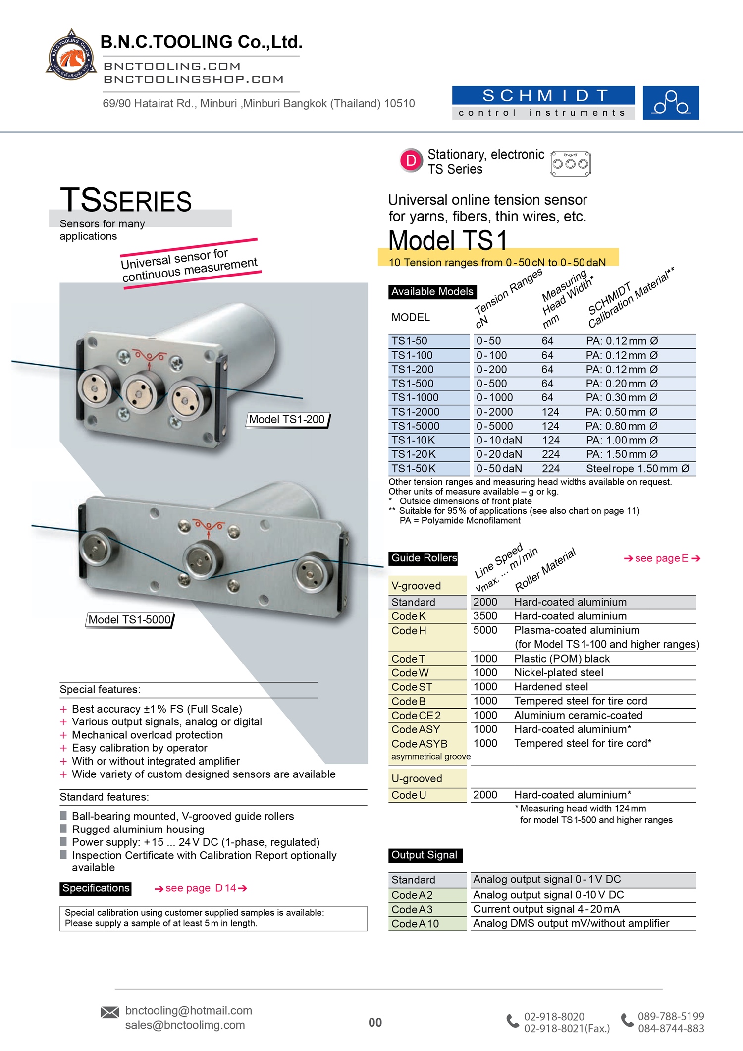 SCHMIDT,Sensors for many applications,TS1