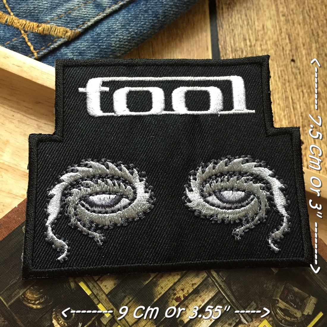 Tool วงดนตรี ร็อค เฮฟวี่เมทัล พังค์ ตัวรีดแบบปัก อาร์มปัก ตัวรีดติดเสื้อ ตัวรีด ติดกระเป๋า ติดหมวก ติดแจ๊คเก็ต Rock Iron on Embroidered Patch