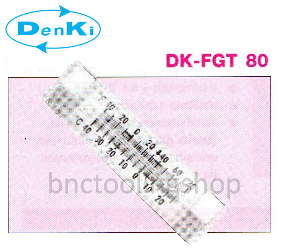 เทอร์มอมิเตอร์แบบติดผนัง,Thermometer,Denki,DK-FGT 80(-40°C-20°C)