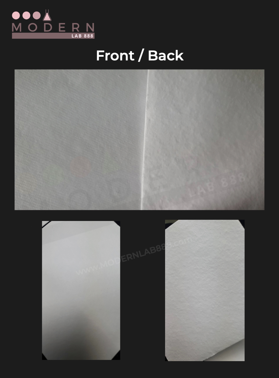 Glass Fiber Sample Pads for Moisture and Solids Analysis 10x10cm (400pads/pack), "PreciPad"
