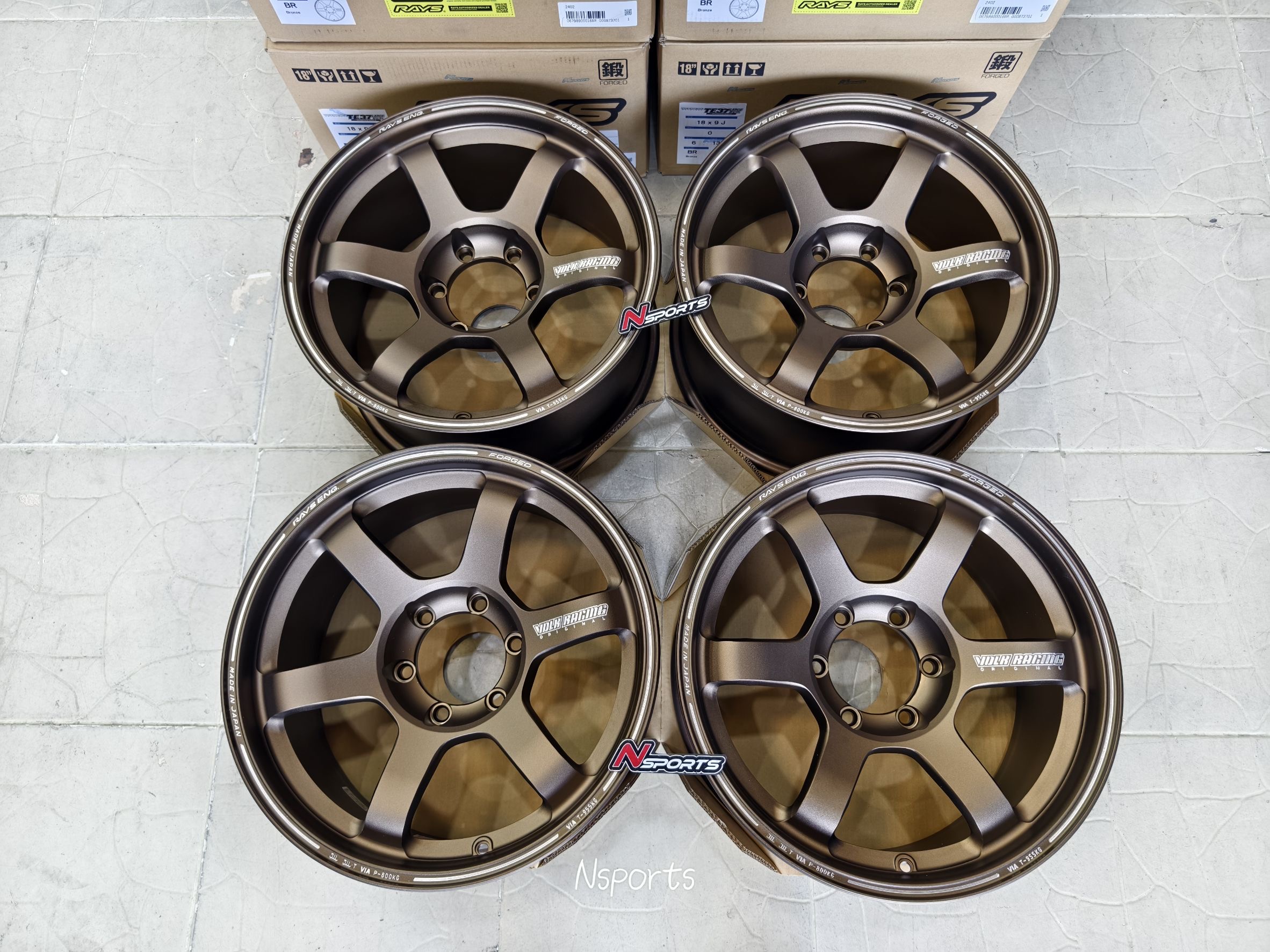 ล้อแม็กซ์ Rays TE37Progressive II 18x9+0 6-139.7 สี Bronze
