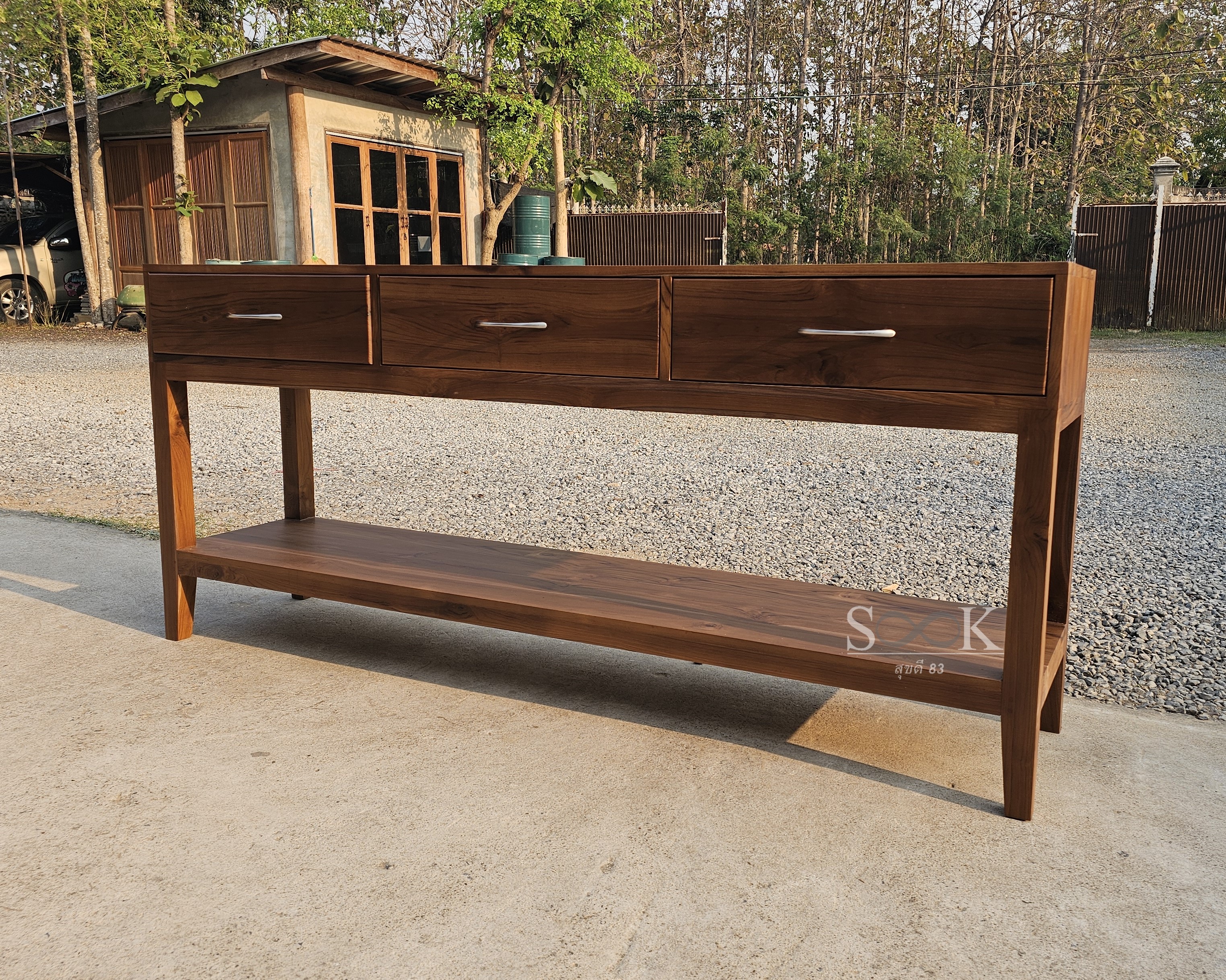 โต๊ะคอนโซลขาตรง 1.80 ม.