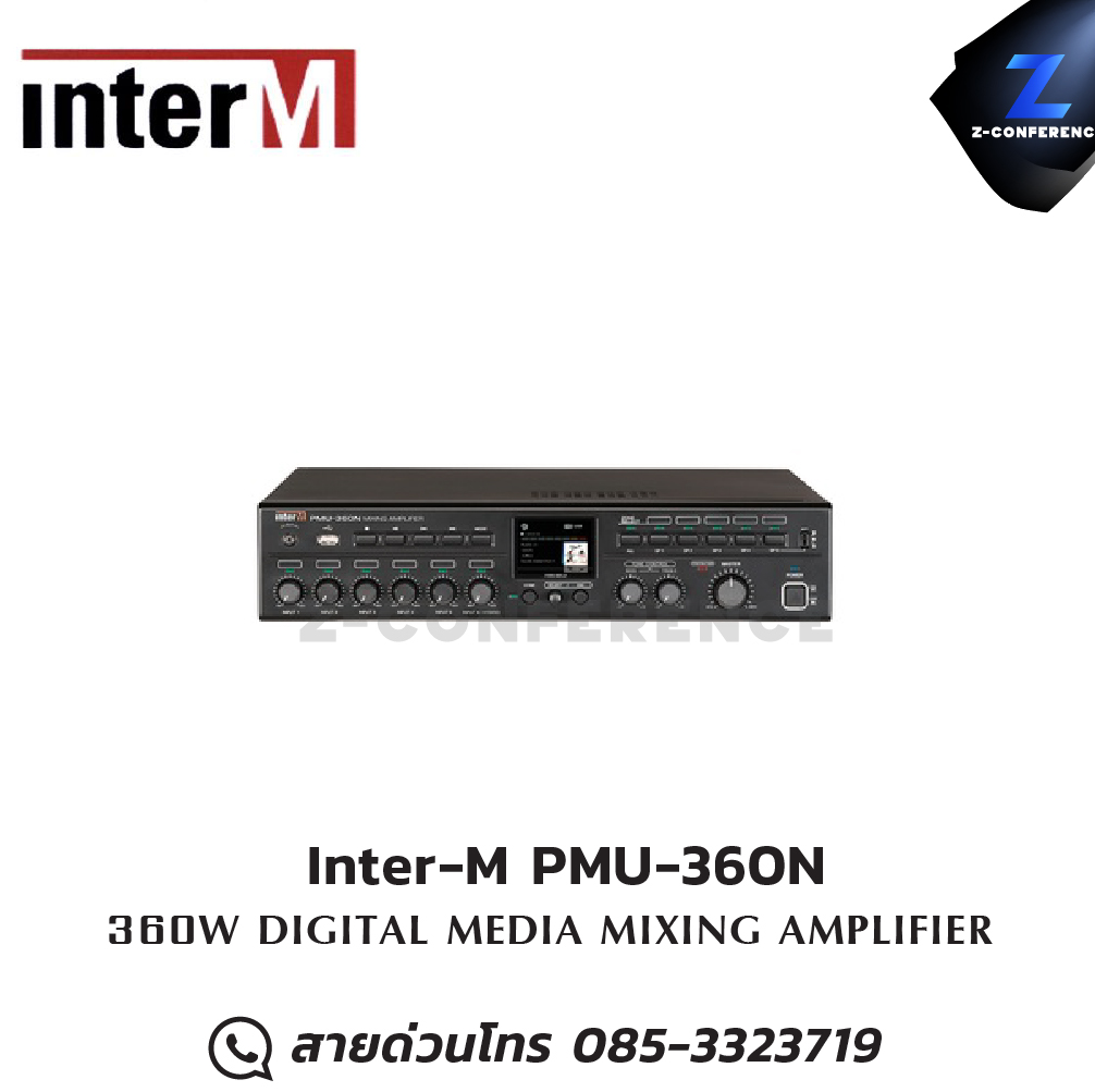 Inter-M PMU-360N MIXER Power Amplifier 360W มิกเซอร์ , mixer , มิกเครื่องเสียง , มิกเซอร์ดิจิตอล , มิ๊กดิจิตอล , แอมป์ , amplifier, power amp, power amplifier