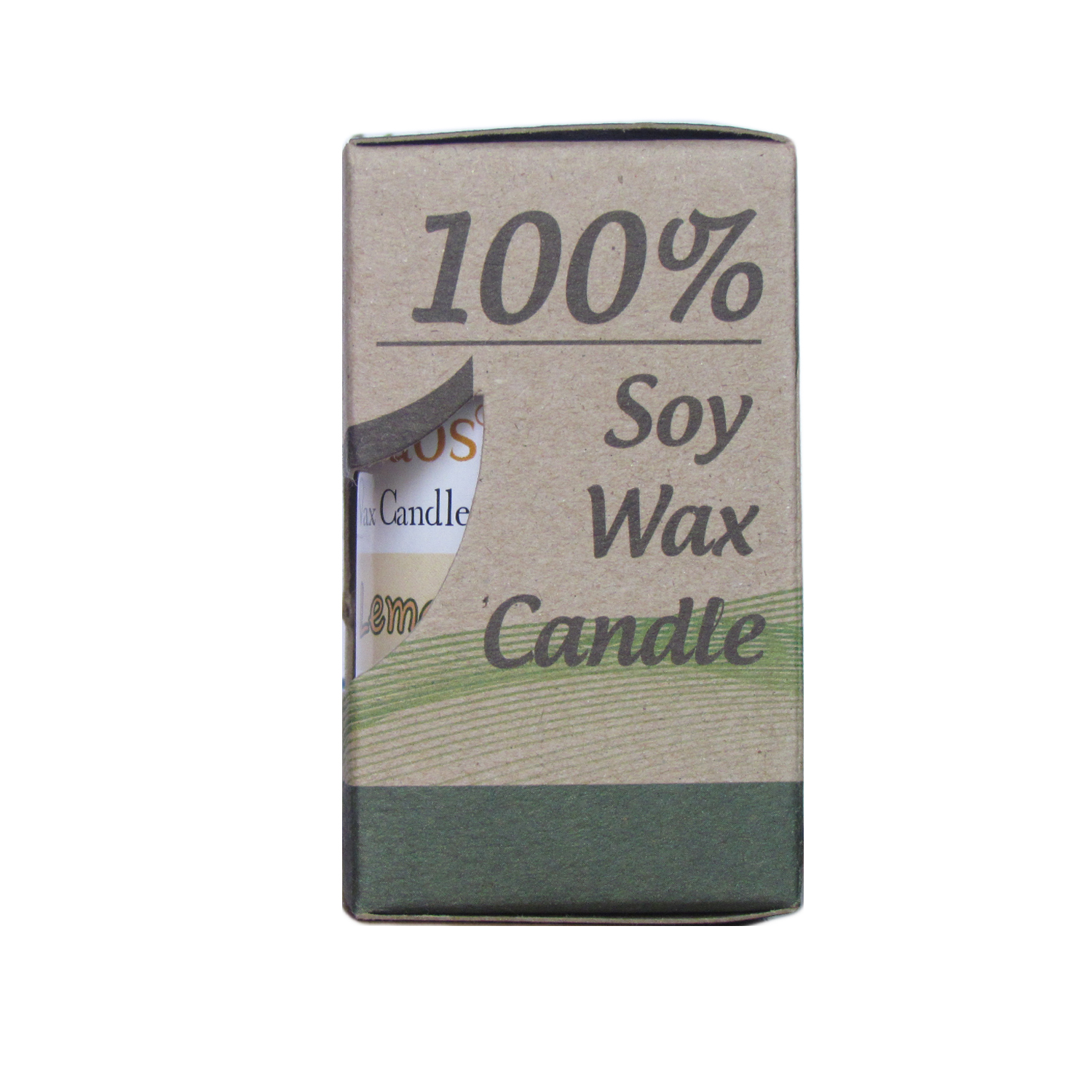 SenOdos เทียนหอม อโรม่า เทียนหอมสปา Ginger + Lemongrass Scented Soy Candle Aroma 45 g - กลิ่นขิง + ตะไคร้