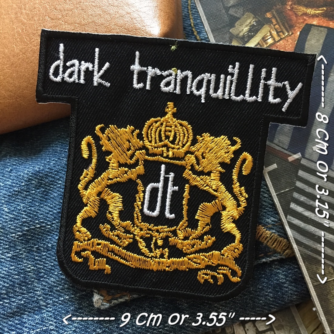Dark Tranquility วงดนตรี ร็อค เฮฟวี่เมทัล พังค์ ตัวรีดแบบปัก อาร์มปัก ตัวรีดติดเสื้อ ตัวรีด ติดกระเป๋า ติดหมวก ติดแจ๊คเก็ต Rock Iron on Embroidered Patch