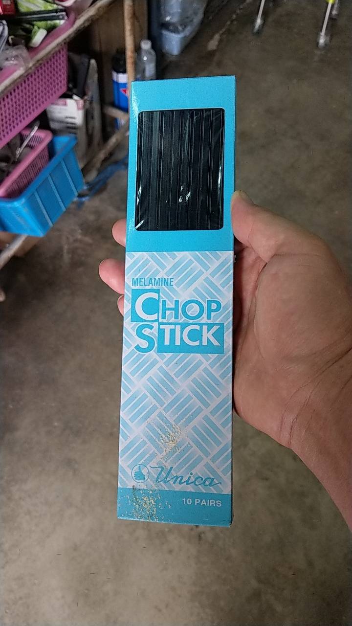 ตะเกียบเมลามีนแท้ 9.5 นิ้ว (Pack 10 คู่) ตรา Unica