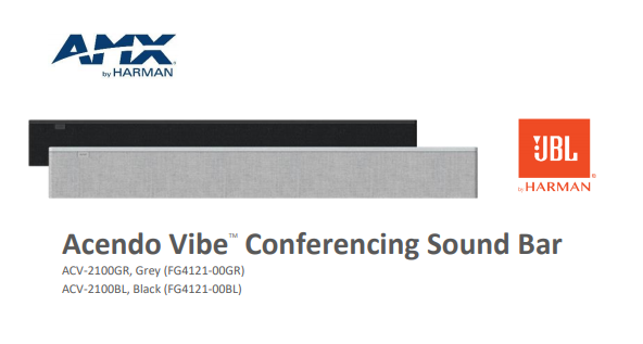 AMX ACV-2100 Conferencing soundbar ไมค์ประชุม ชุดประชุม ไมค์ห้องประชุม ไมค์ microphone conference