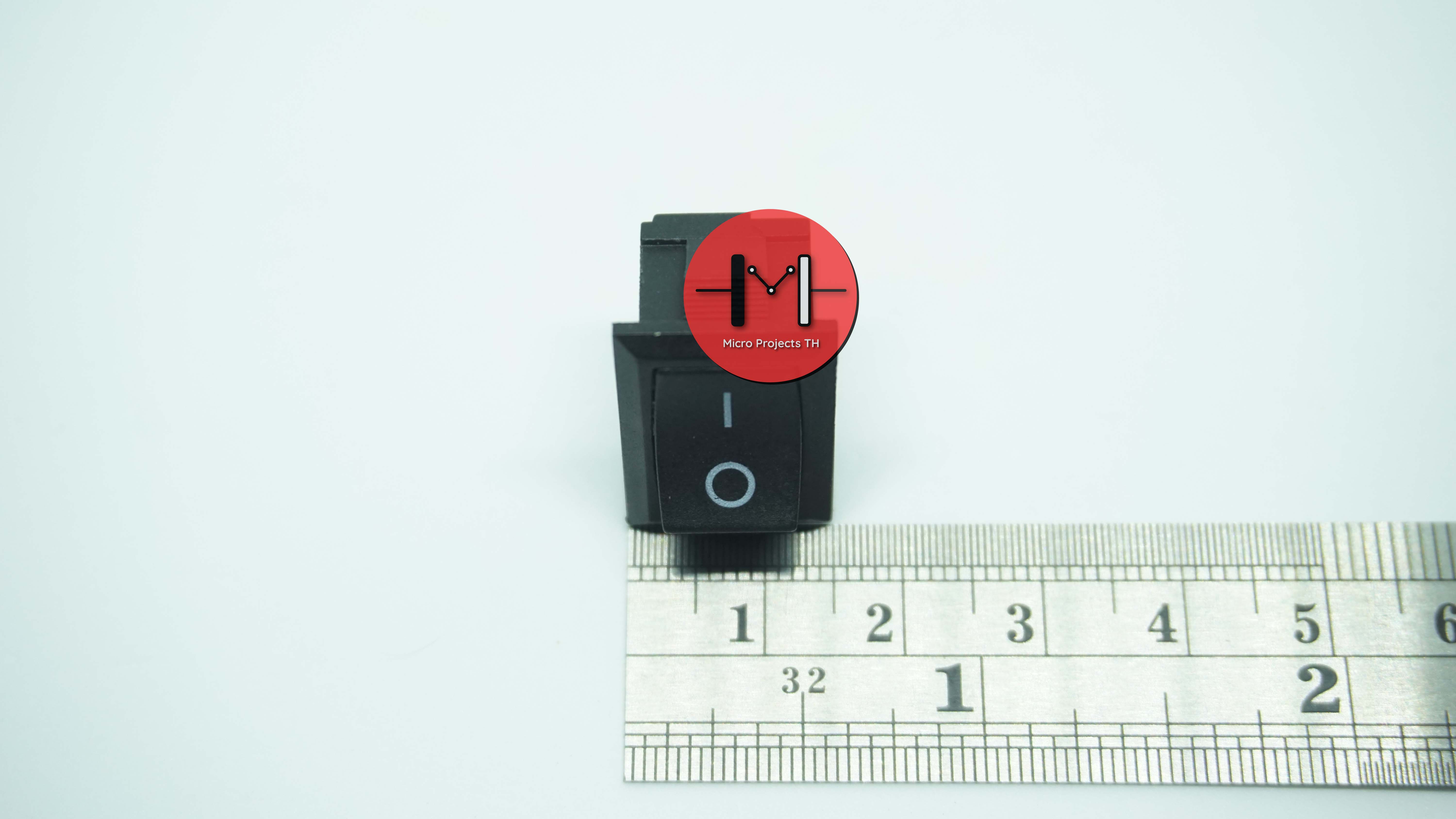 สวิตช์ไฟ เปิดปิด 2pin SPST KCD1-101 20*15*21*mm สีดำ 10A