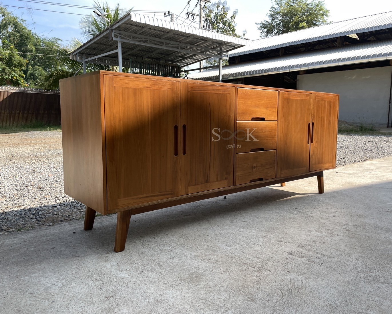 ตู้ไซด์บอร์ดเก็บของวางทีวี