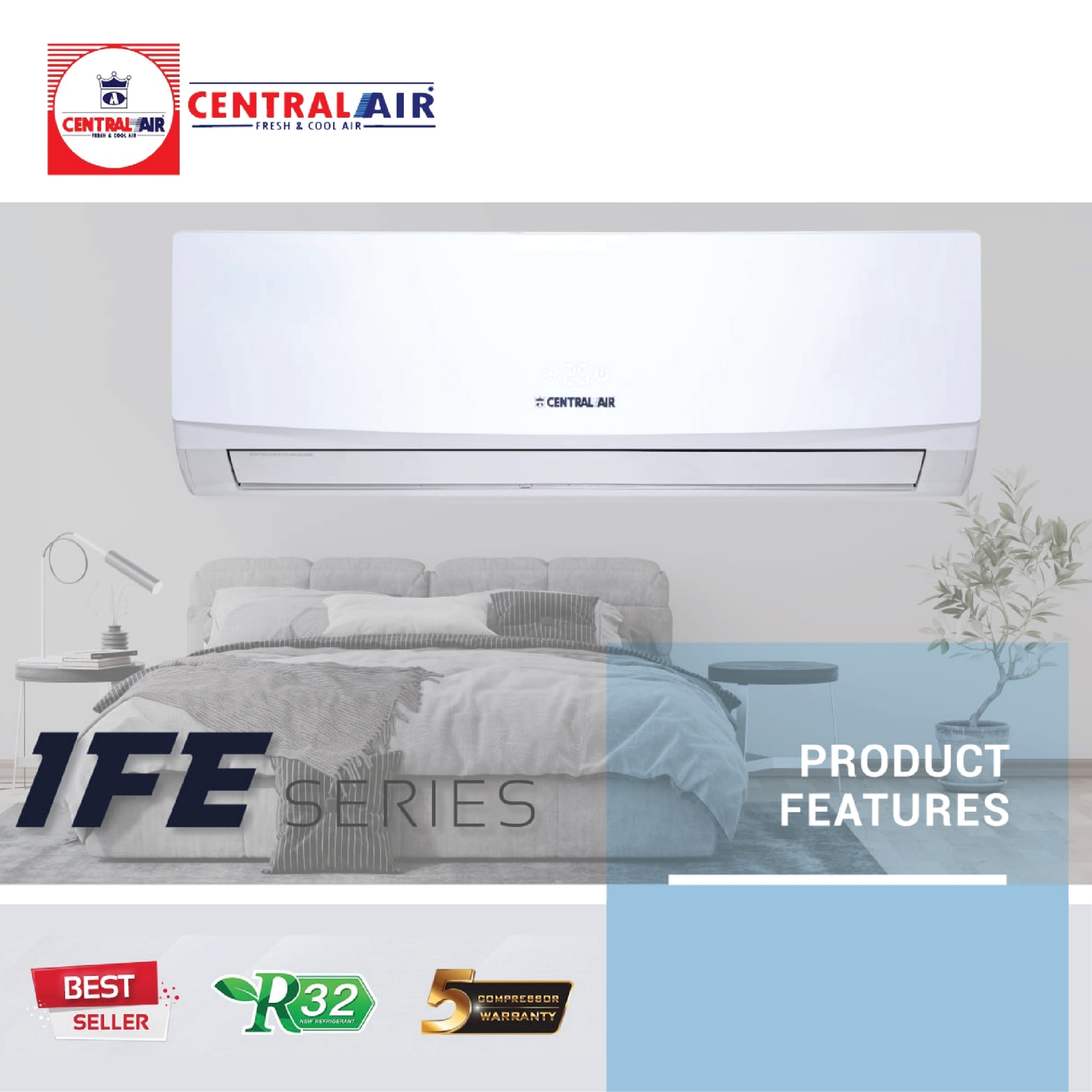 แอร์ Central Air 12,775 BTU รุ่น CFW-IFE13CCS-IFE13