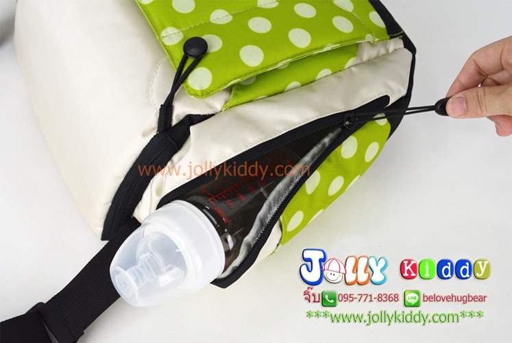 TP12059 กระเป๋าเก็บสัมภาระคุณแม่ เอนกประสงค์ ใช้เป็นเก้าเสริมหนุนรองนั่งได้ สีเขียว