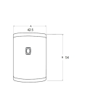 เครื่องทำน้ำร้อนชนิดหม้อต้ม A.O.Smith รุ่น MEV-50 (ขนาด 50 ลิตร)