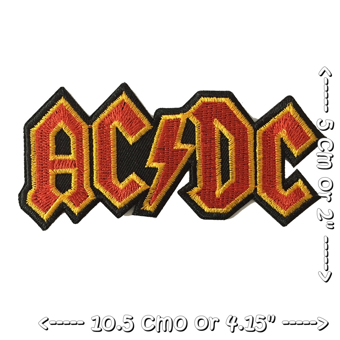 AC/DC วงดนตรี ร็อค เฮฟวี่เมทัล พังค์ ตัวรีดแบบปัก อาร์มปัก ตัวรีดติดเสื้อ ตัวรีด ติดกระเป๋า ติดหมวก ติดแจ๊คเก็ต Rock Iron on Embroidered Patch