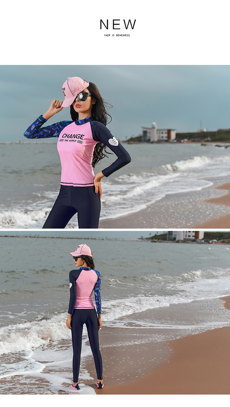 ชุดว่ายน้ำแบบสปอร์ต ชุดว่ายน้ำแขนยาวขายาว ส่งฟรี ems