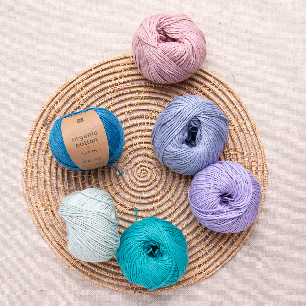 Rico - Essentials Organic Cotton Aran ไหมถักคอตตอน 100% made in Italy