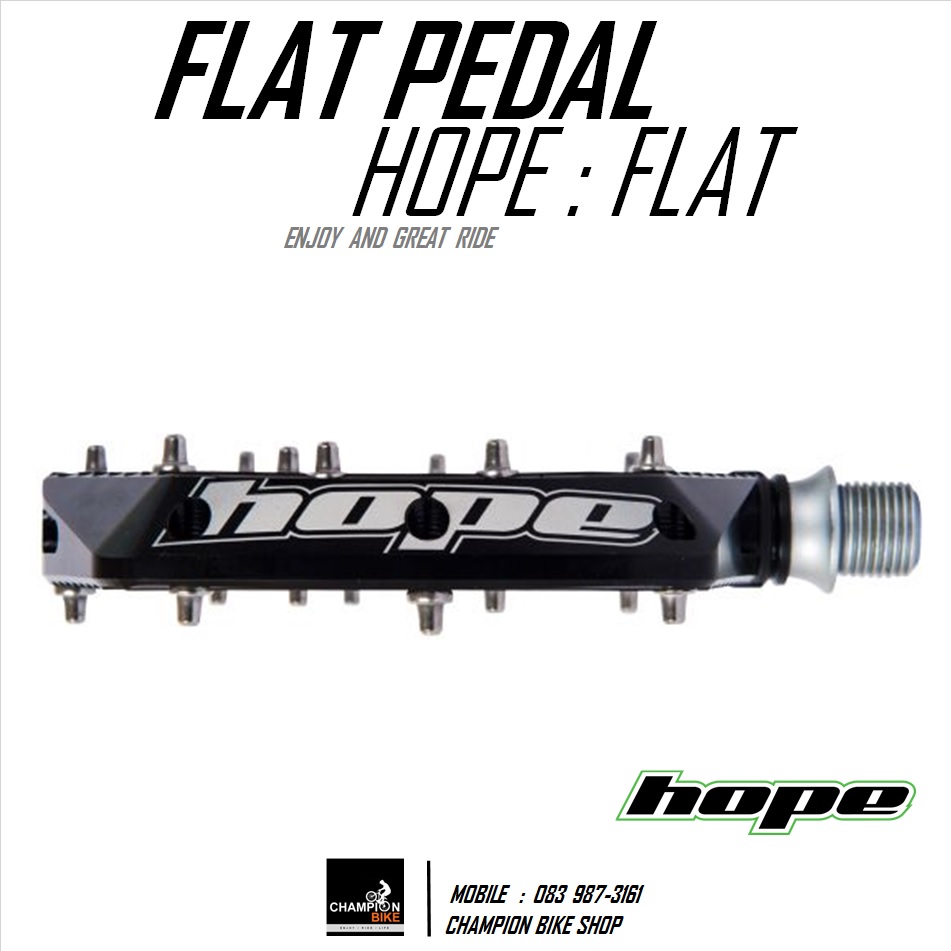 บันได HOPE : MTB FLAT PEDALS สีดำ