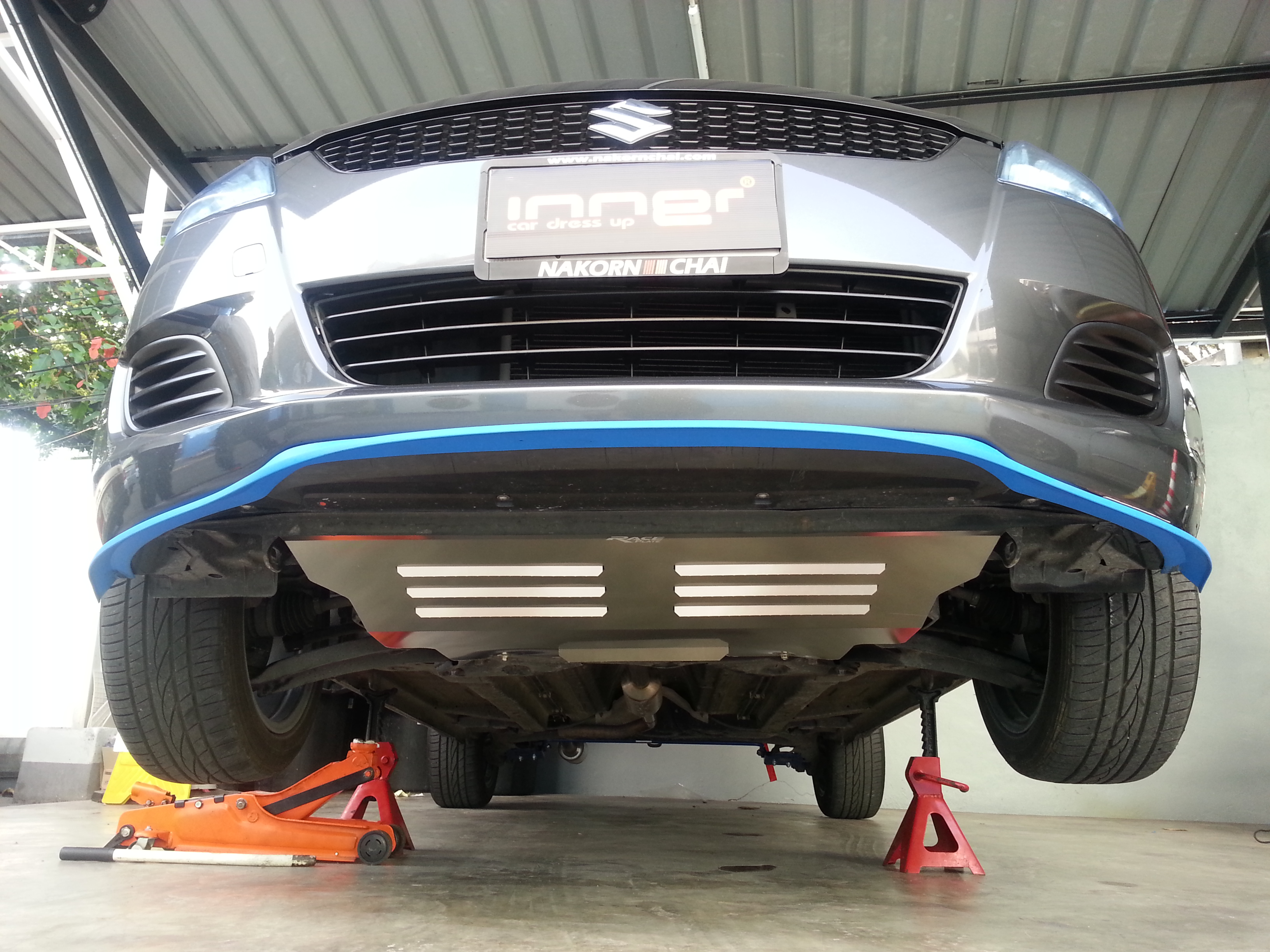 แผ่นปิดใต้ห้องเครื่องอลูมิเนียม Suzuki Swift ZC Raceplate_Undertray