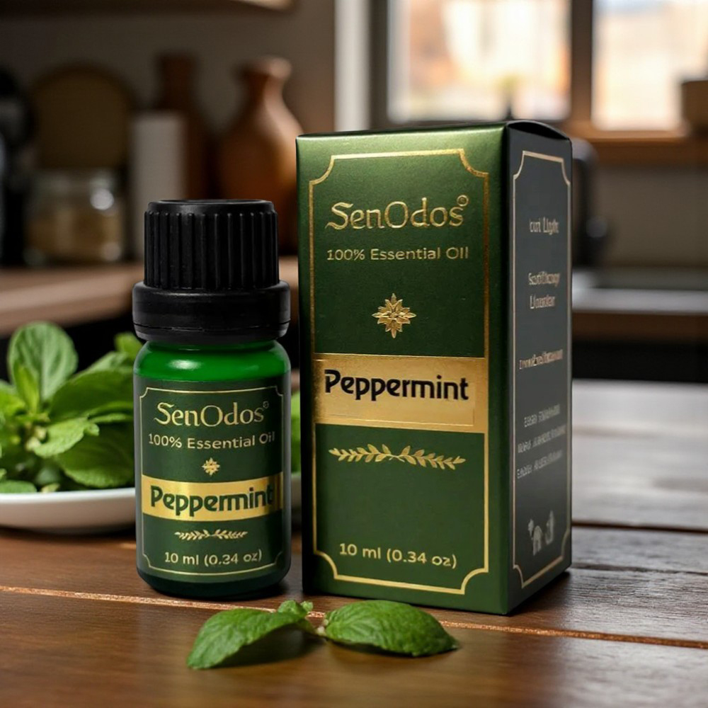 SenOdos น้ำมันหอมระเหยแท้ กลิ่นเปบเปอร์มิ้นต์ 10ml. Peppermint Pure Essential Oils
