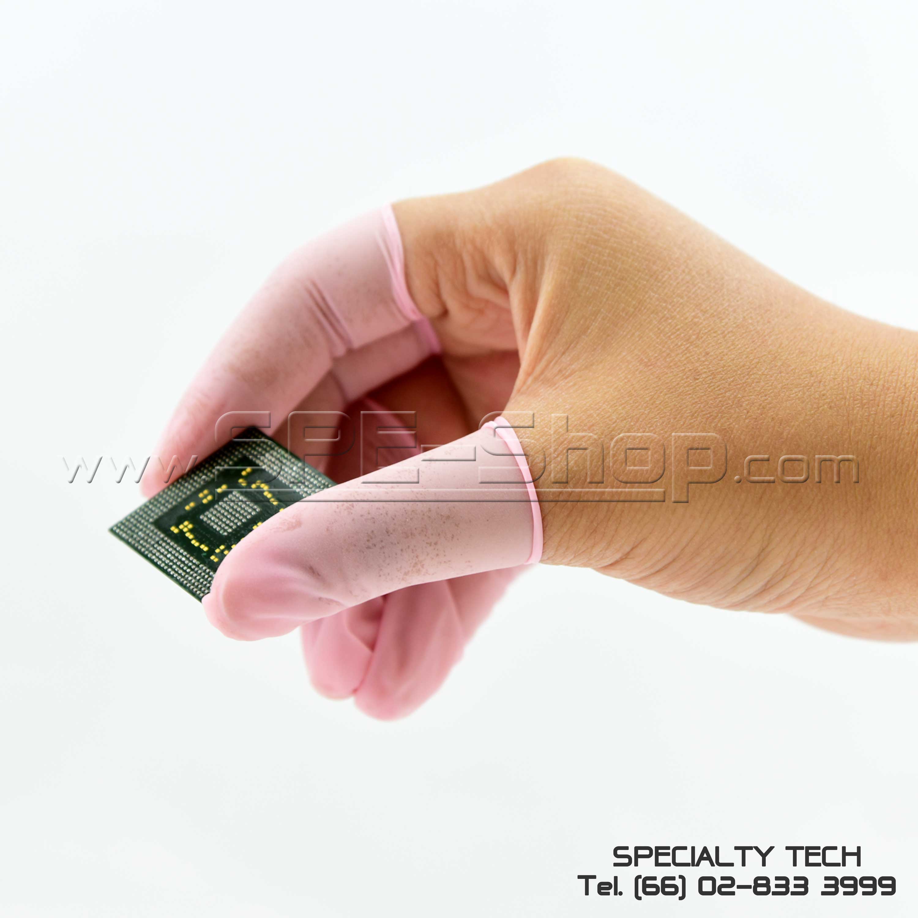 Anti-Static Pink Rough Cut Finger Cots