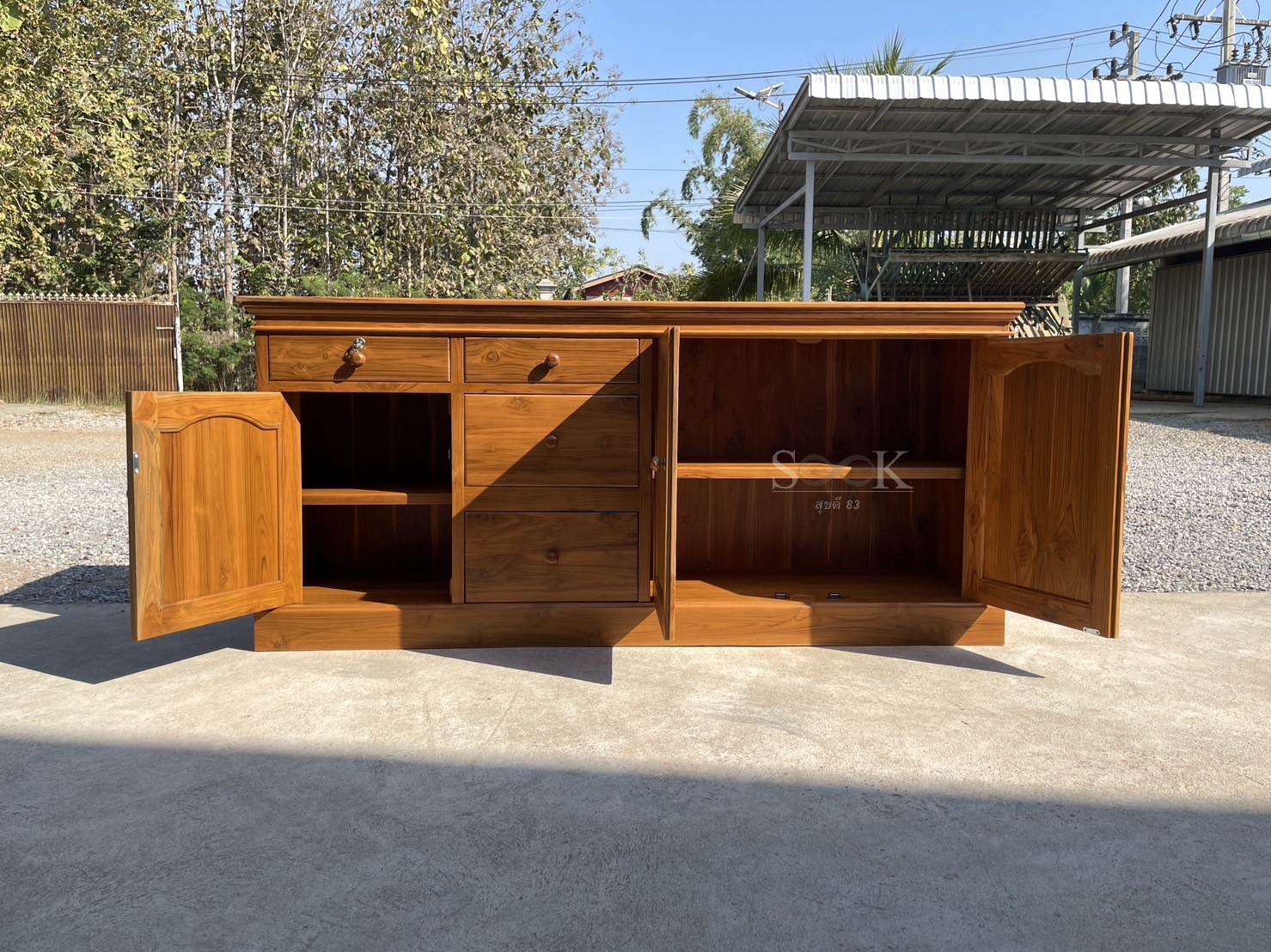 เคาน์เตอร์ครัว 2 ม. ฟักโค้งปีกนก