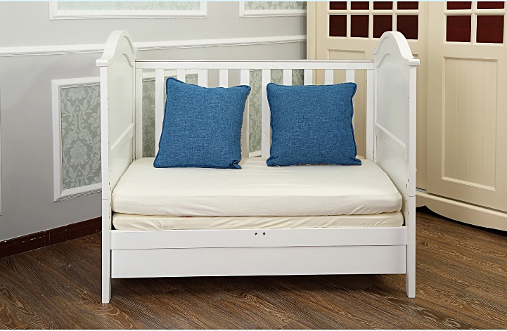 เตียงไม้สีขาว พรีเมี่ยมเกรด ปรับเป็นโต๊ะได้ มีลิ้นขักเก็บของ TP21048 (WD6)