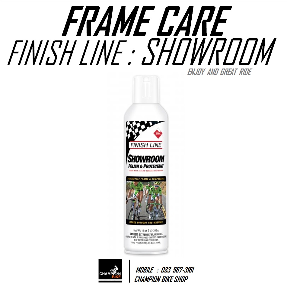 สเปรย์เคลือบเงาจักรยาน FINISH LINE : SHOWROOM POLISH & PROTECTANT