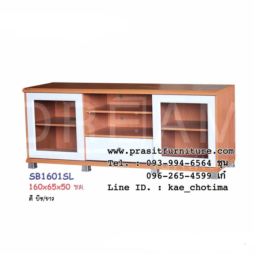 ไซด์บอร์ด ที่วางทีวี บานเลื่อน รุ่น SB1601 ขนาด 160 ซม.